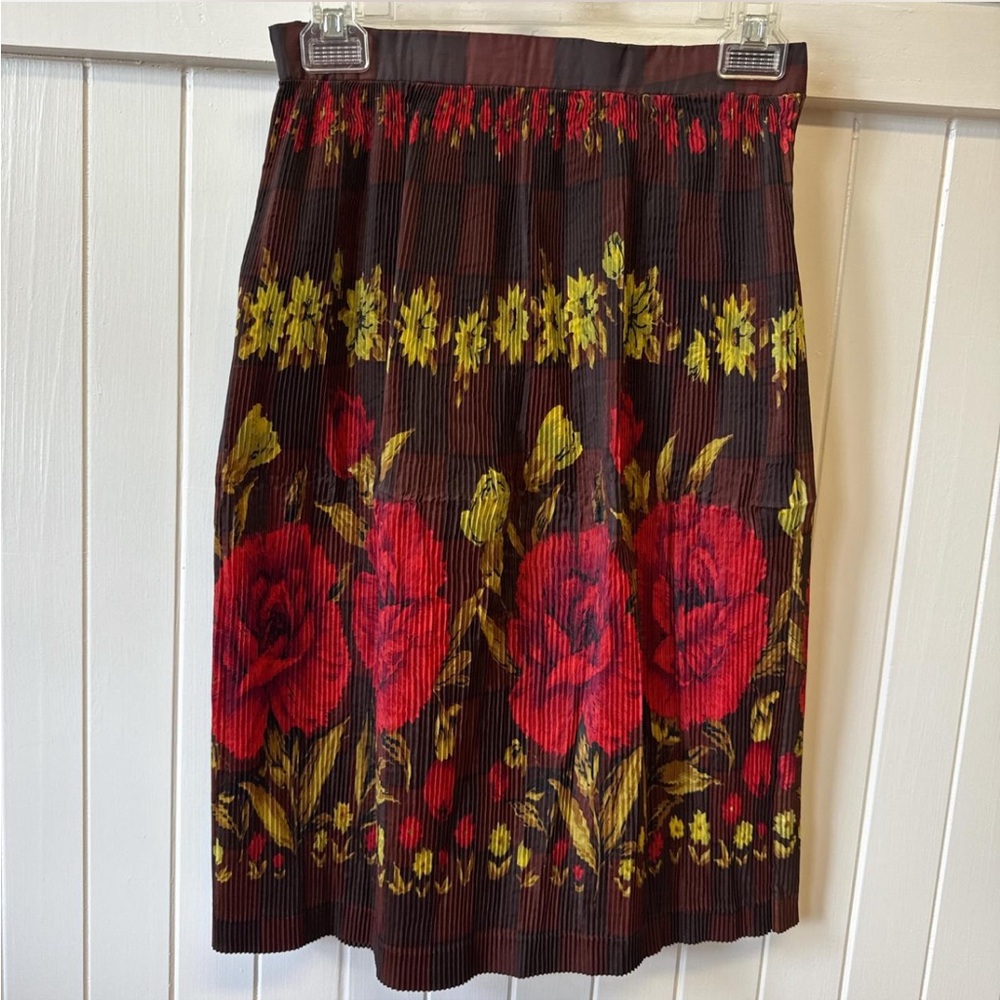 Vintage 1960's Tetoron Three Roses
Pleat Skirt
